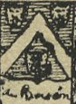 Le blason de la famille De Berrien ( vitrail dans l'église de Brennilis.)