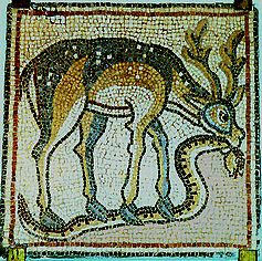 Mosaque de pavement d'glise - 540 ap. n.. 