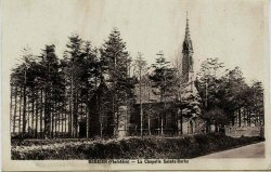 La chapelle de sainte Barbe de Berrien aujourd'hui en ruine